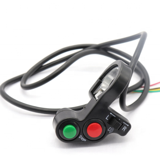 5 Colors Motorcycle On-Off Switch Push Button 22mm Handlebar Switches 12V ATV Electronic Bike Scooter Motorbike Bullet Connector