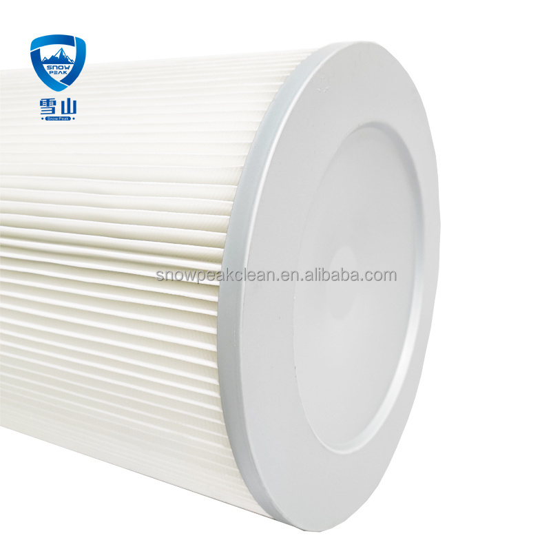 0.3 Micron Cylindrical Polyester Dust Cartridge Air Filter