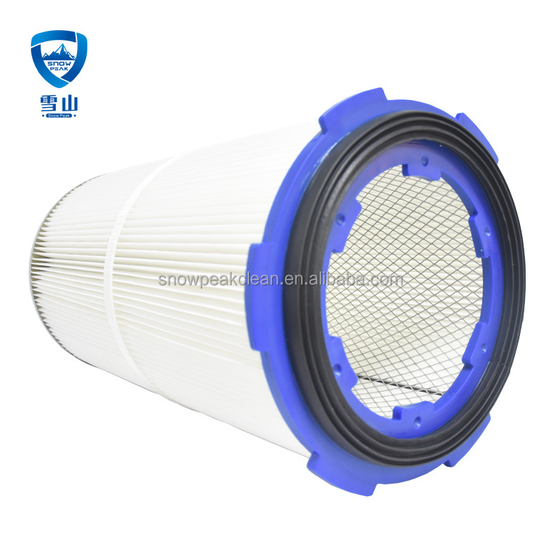 0.3 Micron Cylindrical Polyester Dust Cartridge Air Filter