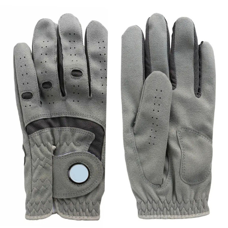 OEM Custom Made Genuine Leather Golf Gloves Wholesale Private Label Full Finger Leather Golf Gloves