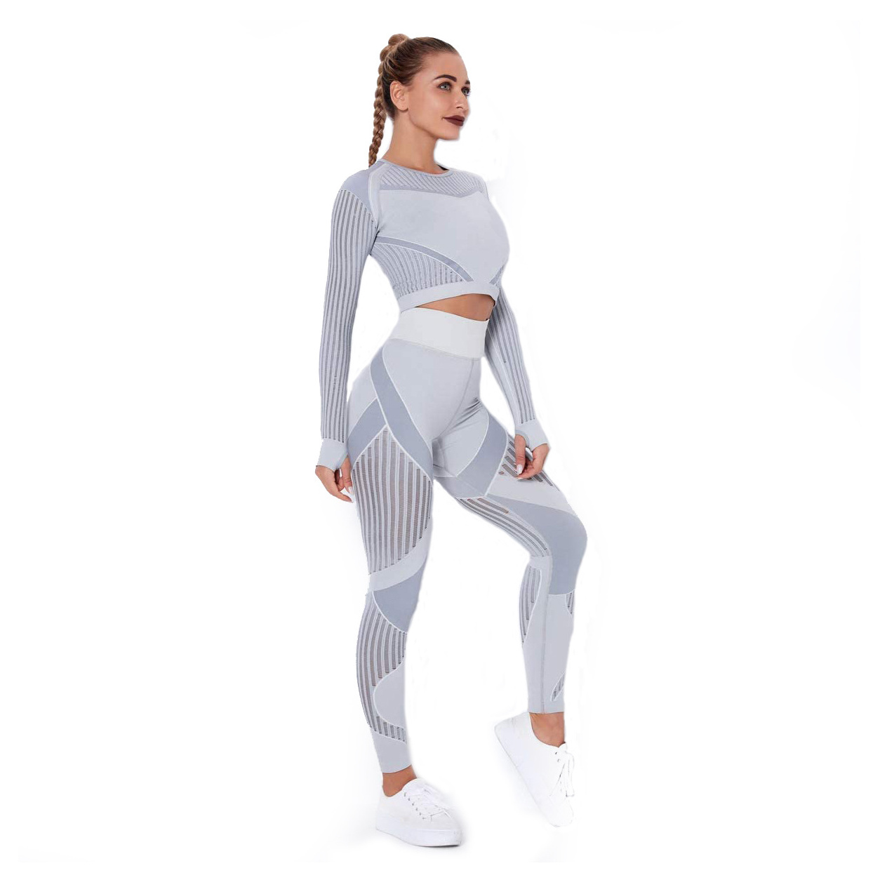 Customized Fitness Women Yoga Set Women's Tracksuit Seamless Gym Wear 2 Piece Bra and Leggings Set Plain Workout set for Women