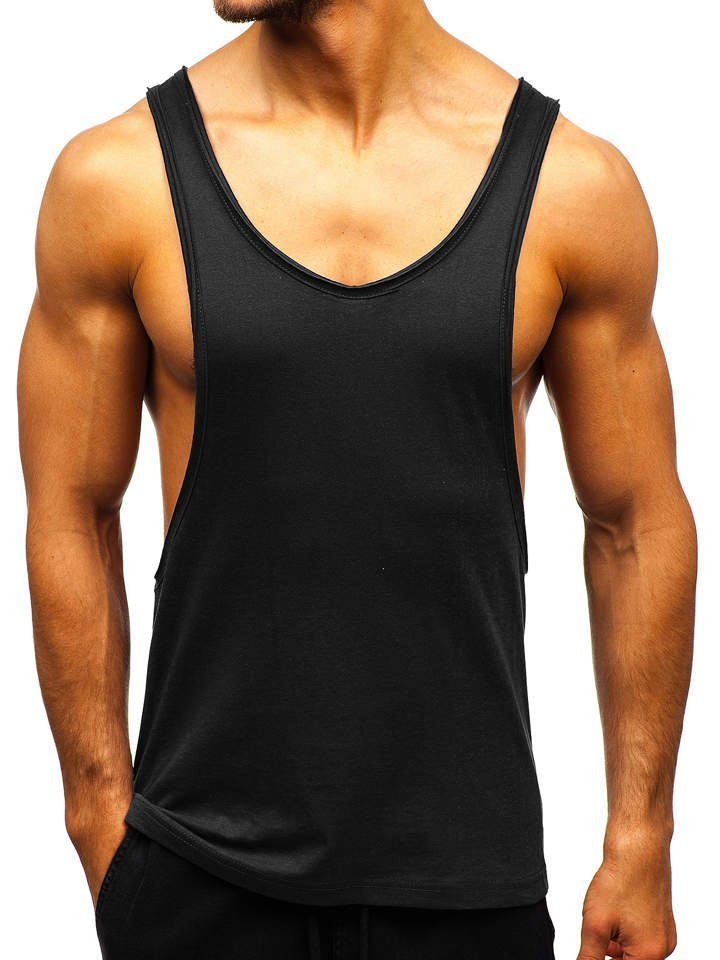 Wholesale Rib Sleeveless 100% Cotton Singlet Mens Blank Solid Vest Men Fitness Tank Top Workout Gym vest