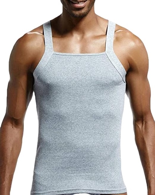 Wholesale Rib Sleeveless 100% Cotton Singlet Mens Blank Solid Vest Men Fitness Tank Top Workout Gym vest