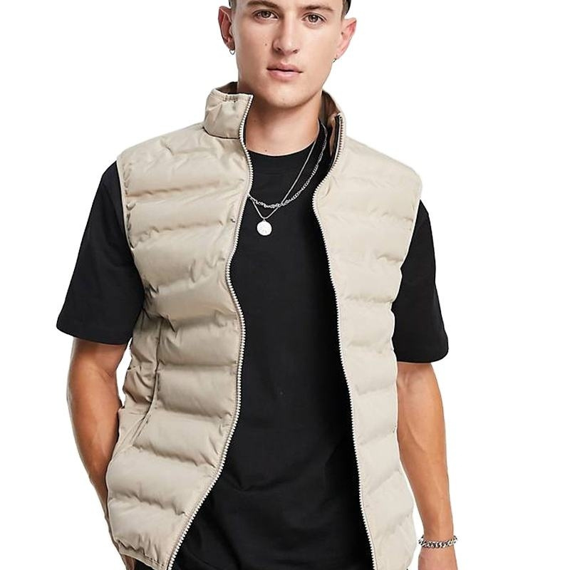 Wholesale Puffer Vest Men Quilted Winter Padded Sleeveless Jackets For Casual Men And Women Sleeveless Puffer jacket