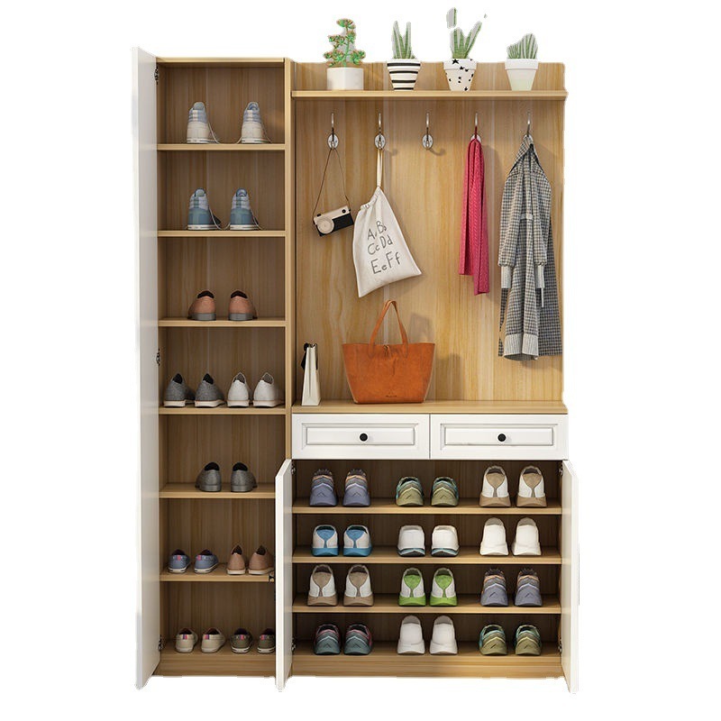 The new design 2022 Big furniture shoe rack cabinet MDF high quality white shoe rack shoe rack storage organizer