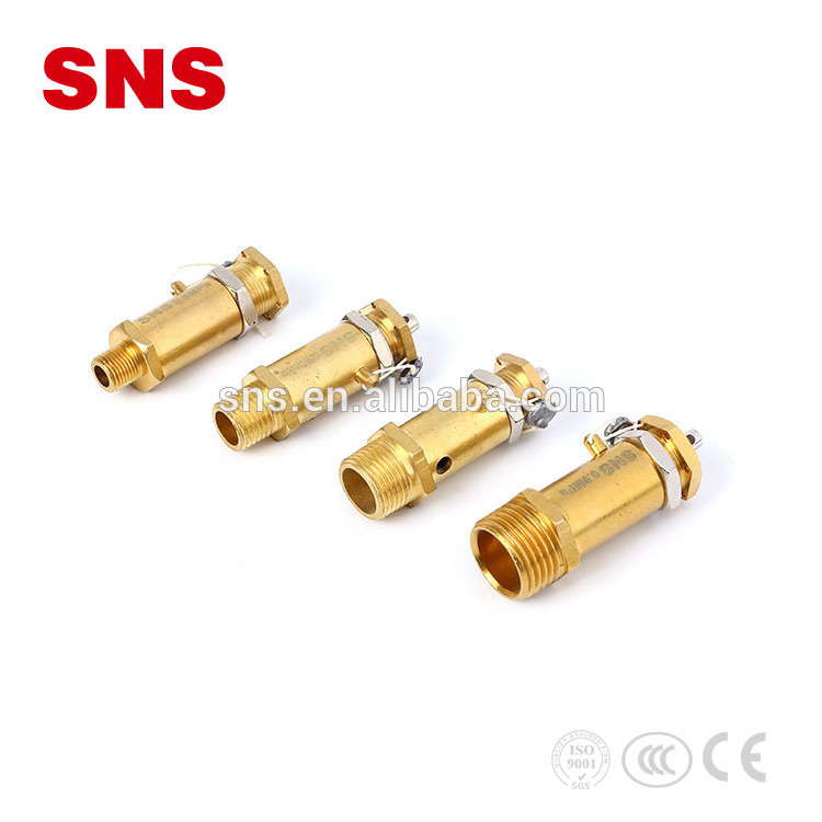 SNS BV Series professional air compressor pressure relief safety valve high air pressure reducing brass valve