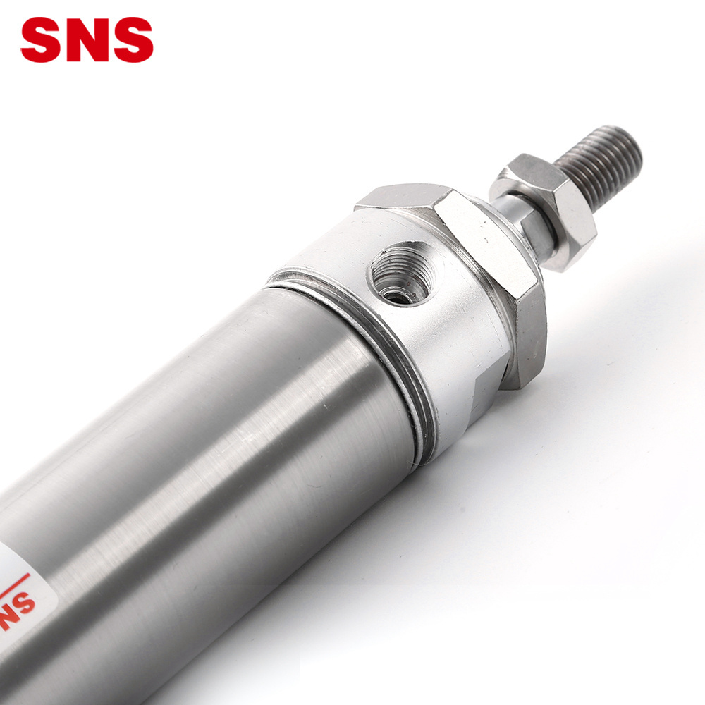 SNS MA Series double/single acting stainless steel mini pneumatic air cylinder with PT/NPT port