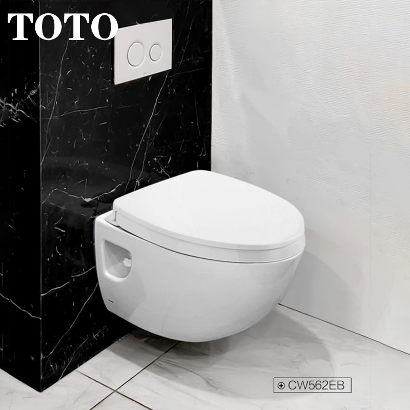 TOTO CW562 North America Modern Wc Sanitary Ware  Hang Tankless Toilets Bowl Bathroom Ceramic Wall Hung Rimless Toilet toto