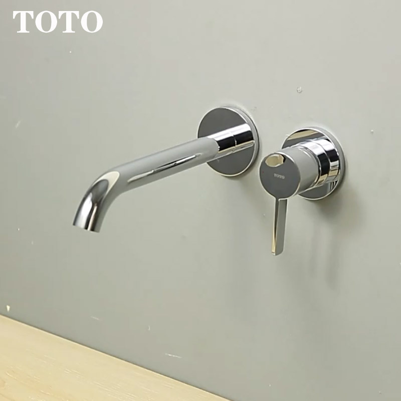 TOTO TLG11308B Luxury Brass Wall Mounted Basin Tap Matte  Waterfall Concealed Basin Mixer Faucet TOTO