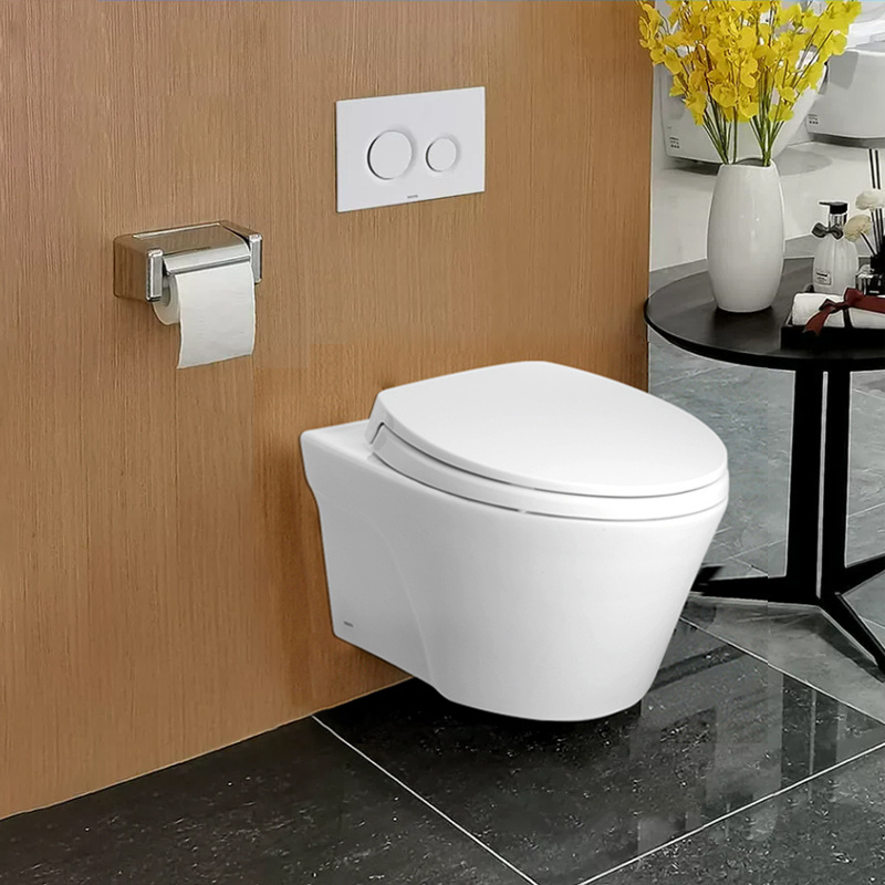 TOTO CW822EB North America Modern Wc Sanitary Ware  Hang Tankless Toilets Bowl Bathroom Ceramic Wall Hung Rimless Toilet toto