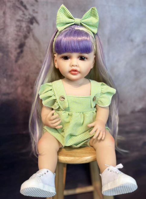 Hot Sale 55 Cm Realistic Soft Vinyl Doll 22 Inch Reborn Baby Dolls Children's Toy 22 Inch Alive Lifelike Full Silicone Body