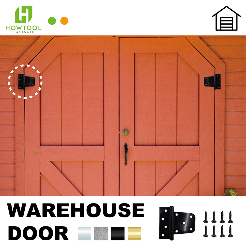 Extra Heavy Duty Gate Hinge 3.5 inch Square Barn Storage Shed Gate Durable for Outdoor Gate Wood Fences in Galvanized