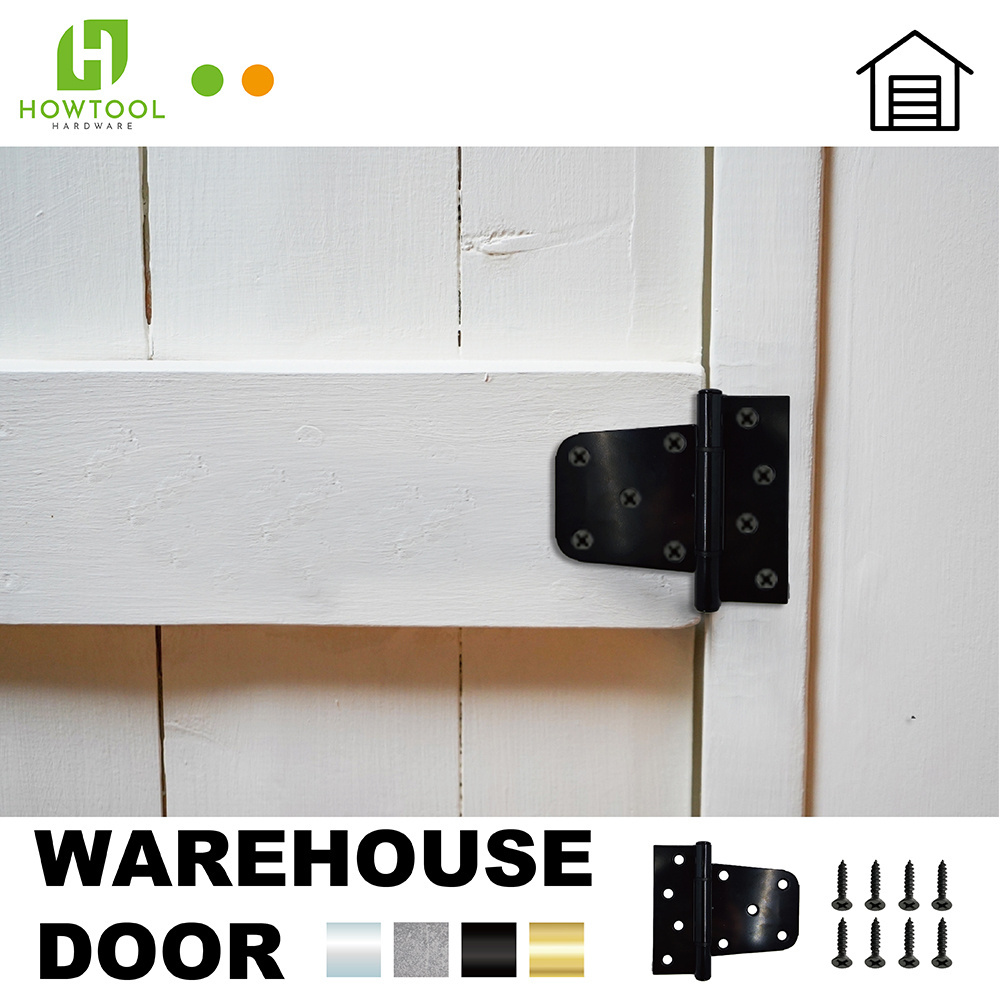 Extra Heavy Duty Gate Hinge 3.5 inch Square Barn Storage Shed Gate Durable for Outdoor Gate Wood Fences in Galvanized