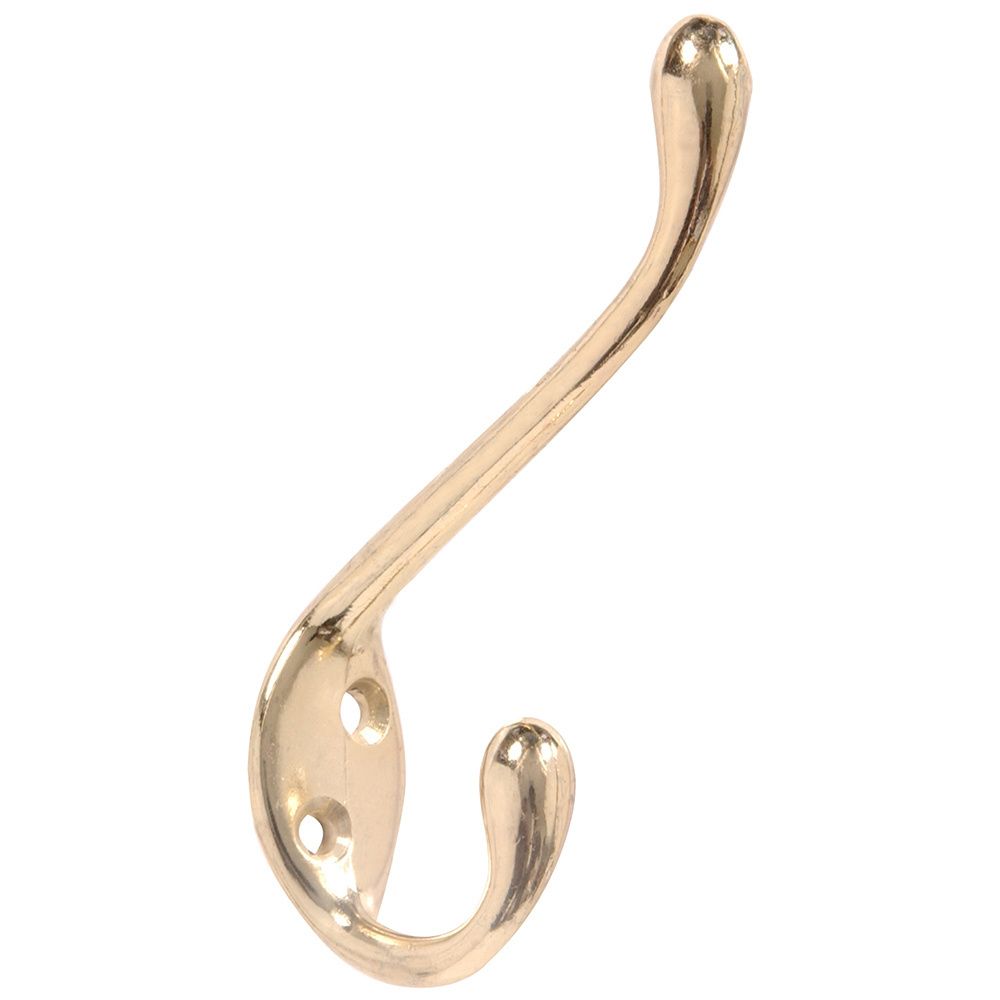 Coat Hooks Wall Mounted Bathroom Single Towel Hook Robe Hook Brass Plated