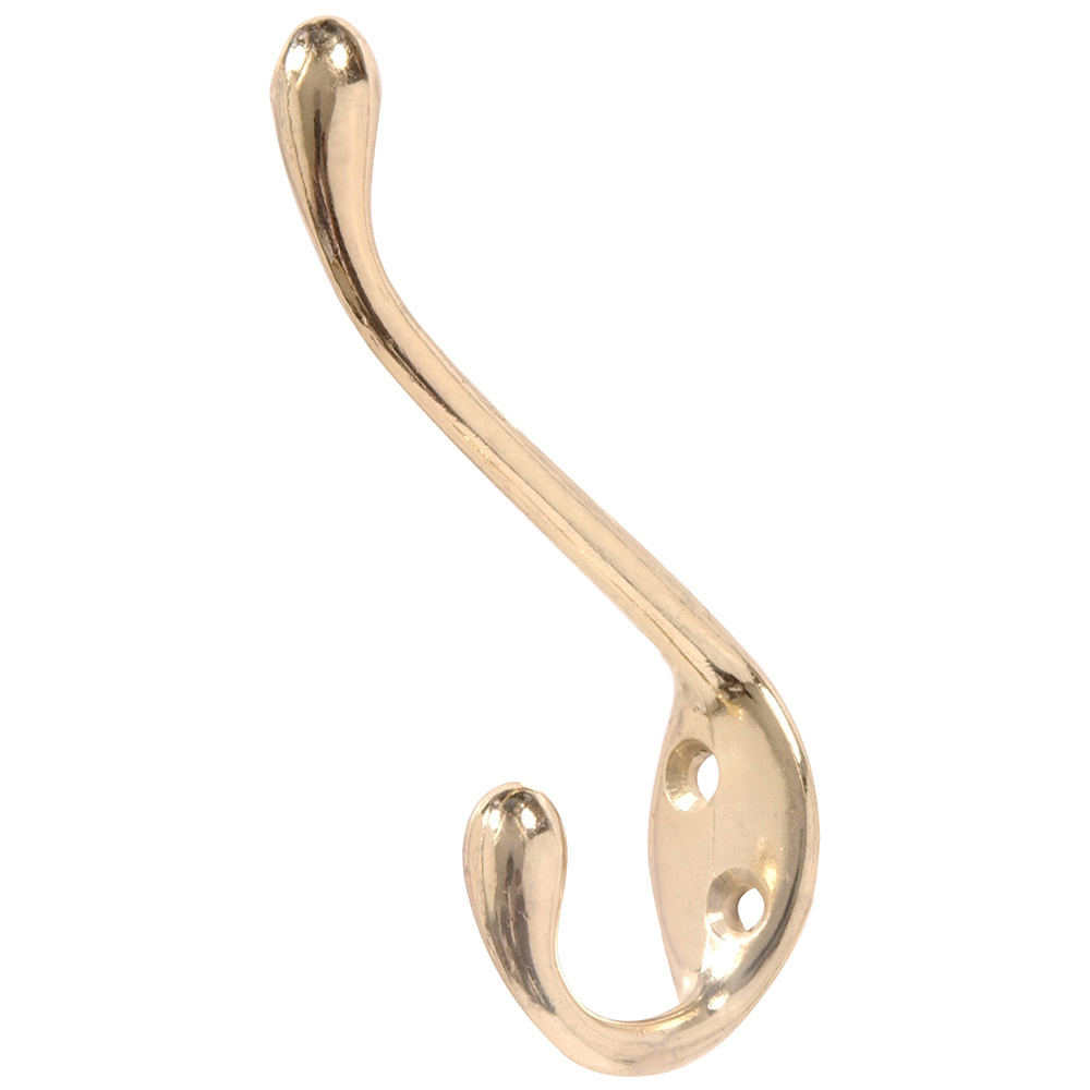 Coat Hooks Wall Mounted Bathroom Single Towel Hook Robe Hook Brass Plated