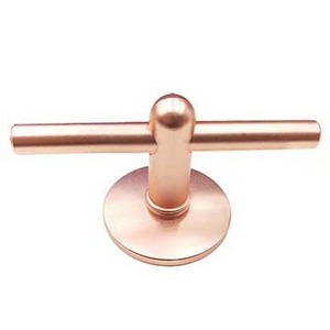 Kitchen Sliding Euro T Style Door Pull Handle Cabinet Bar Handle Pull Knob Rose Gold