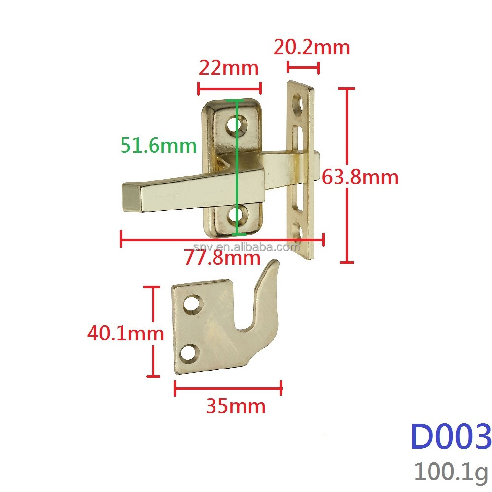 Security Sliding Door Latch