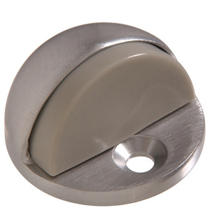 Low Dome Floor Door Stop Metal Half Sliding Glass Shower Door Stopper Satin Chrome