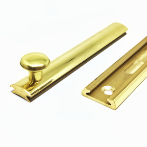 Door Security Solid Brass Slide Door Surface Bolt