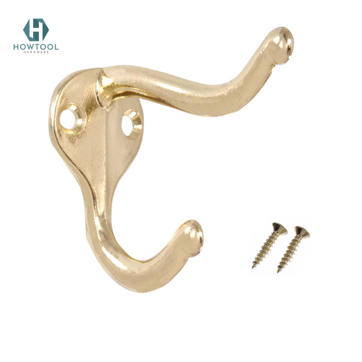 HOWTOOL A304 Coat and Hat Hook Best Sell Heavy Duty Wall Double Towel Robe Hooks Farmhouse Design