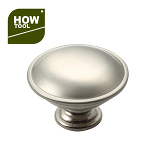 Cabinet Knob Door Round Knob Drawer Kitchen Metal Hardware Satin Nickel