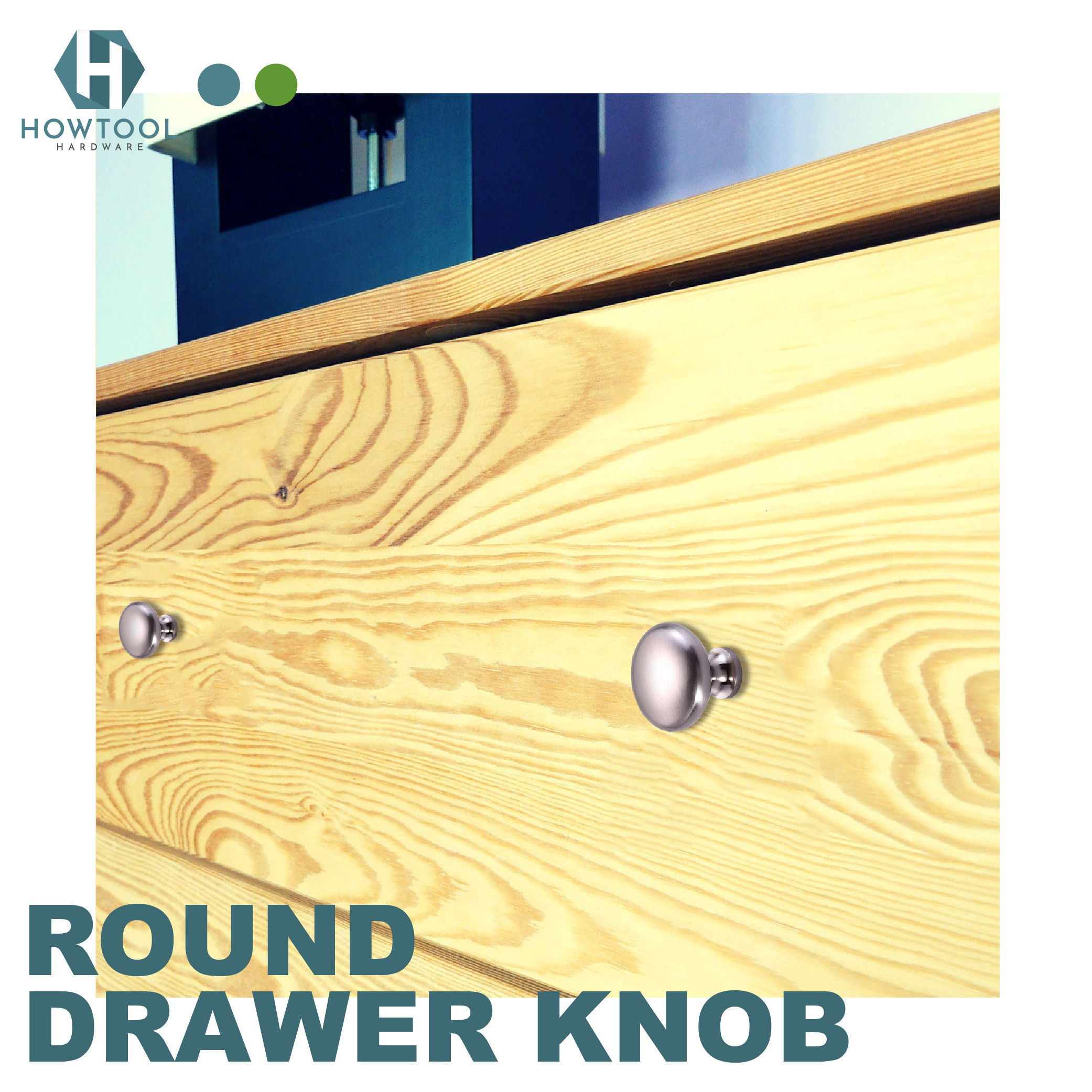 Decorative Furniture Drawer Handle Cabinet Round Pull Knob