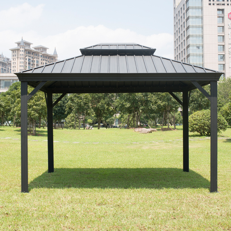 Custom fabric Waterproof Pergola Covers Sunshade tent aluminum iron metal gazebo outdoor