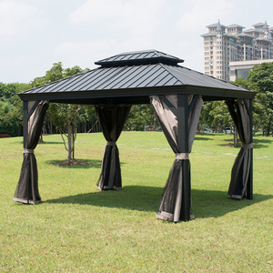 Custom fabric Waterproof Pergola Covers Sunshade tent aluminum iron metal gazebo outdoor