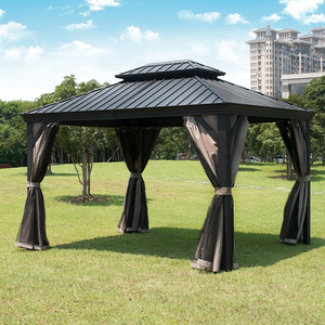 structure house pavilion metal roof aluminium outdoor grill pop up pavilion hardtop gazebo