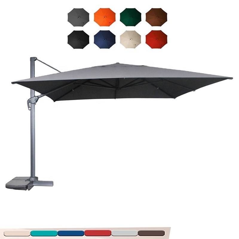 Outdoor folding sun beach umbrella Patio Sombrillas Lounge Parasol Market Sun Coffee Garden Umbrellas With Hand Crank And Tilt