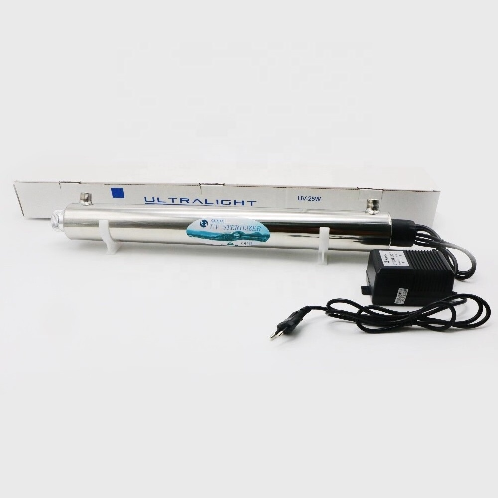 304ss 316ss 55W UV Sterilizer 12GPM 3T/H ultraviolet light food sterilizer with CE ISO SASO ROSH approval