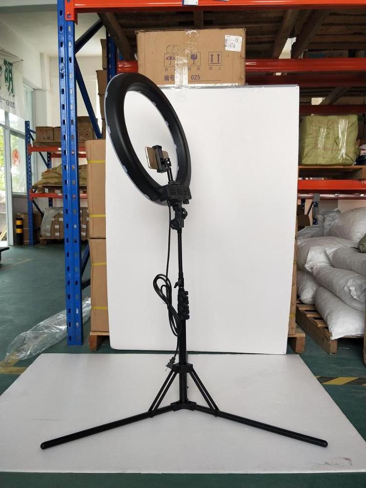 18 inch 480 pcs LED Selfie Ring light make up portable for photo video studio camera with foldable tripod stand mirror