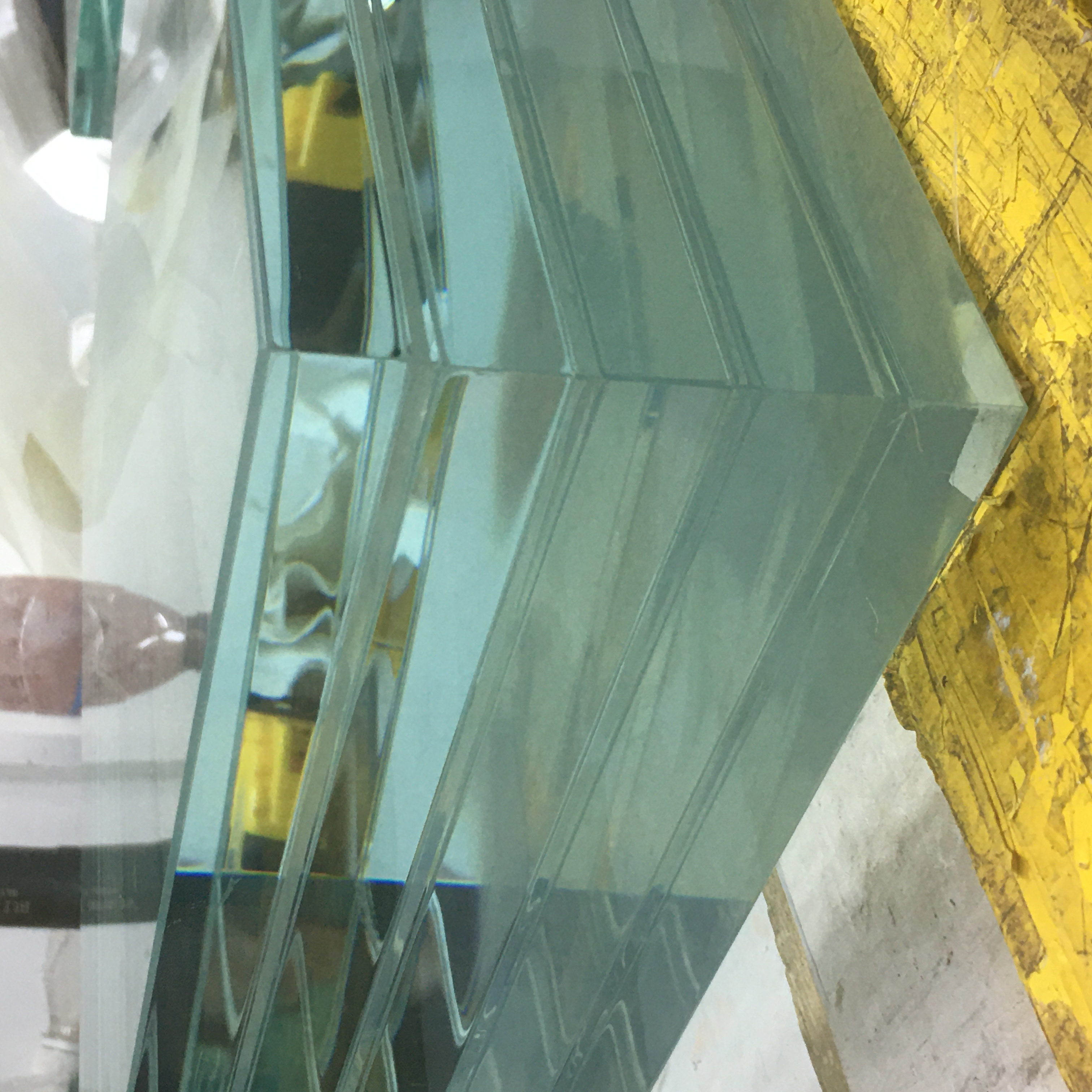 2 layers 3 layers 5 layers High Quality Custom PVB SGP Interlayer Film Safety Sandwich glass Tempered Toughened Laminated Glass