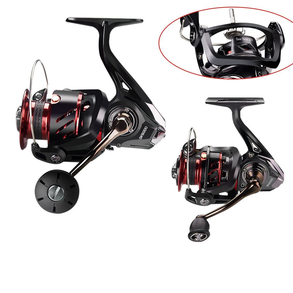 So-Easy Spinning Fishing Reel 6+1BB Baitcasting Jigging Reels Moulinet De Peche Long Cast Fishingreel Sea Metal Fishing Wheel