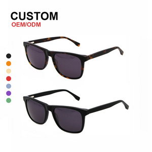 Custom Logo Luxury Vendors Men Women Square Mazzucchelli Handmade Acetate Frames Shades Polarized Sunglasses