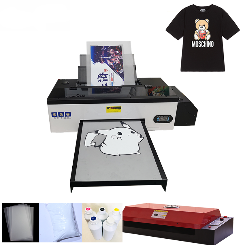 Spot  small dtf  printer printing machine white ink hot stamping printer inkjet printers t-shirt printing machine