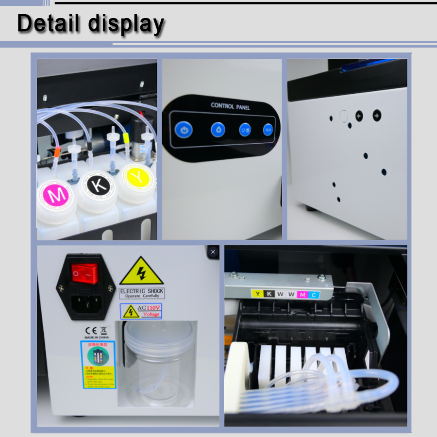 Direct to Film A3 A4 L1800 Digital DTF Printers Direct to Film Printing Machine with White Ink Stirring Circulation System