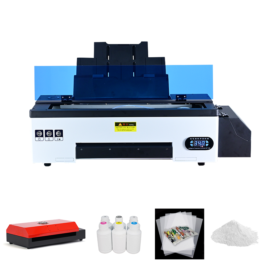 Spot  small dtf  printer printing machine white ink hot stamping printer inkjet printers t-shirt printing machine