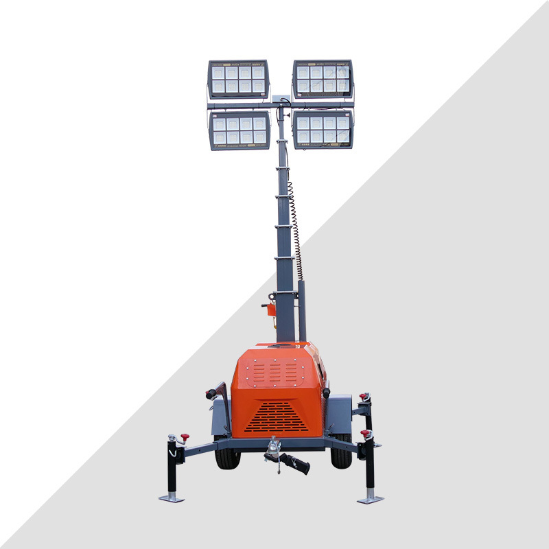 Chinese Cheap CE Euro5 Epa high mastEngine New Compact Light Tower With Powerful LED 800w