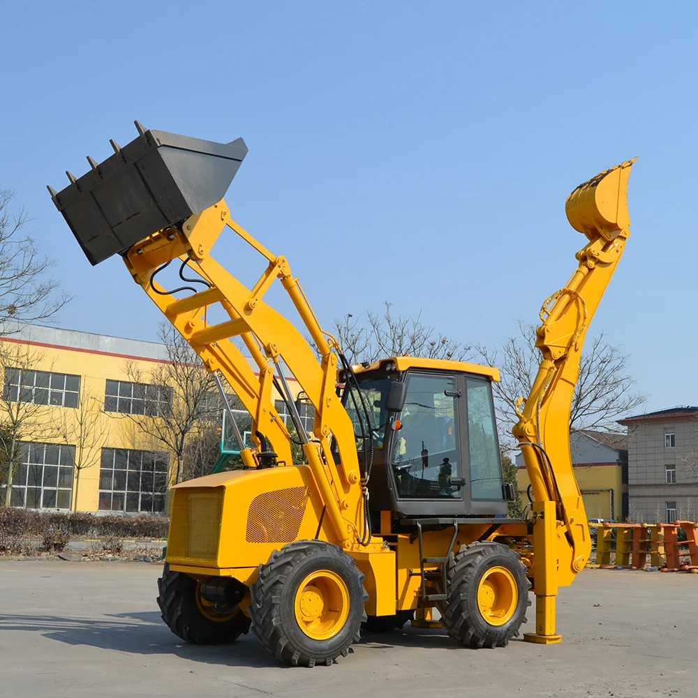 earth-moving machine  mini retroexcavadora  model wz30-25 new brand 4x4 2.5ton backhoe loader