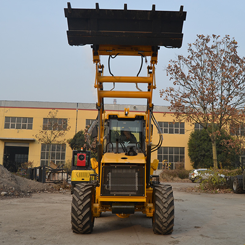 earth-moving machine Low price diesel 4 wheel front end backhoe excavator loaders for sale