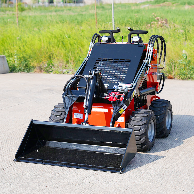 Quality mini skidsteer crawler grapple tracked machine small skid steer front end loader for sale