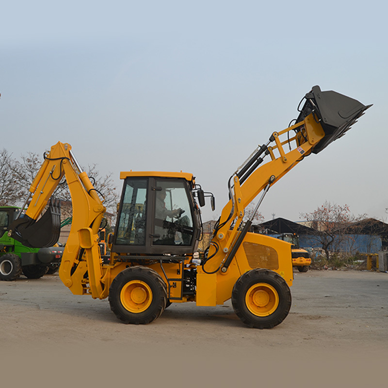 earth-moving machine Low price diesel 4 wheel front end backhoe excavator loaders for sale