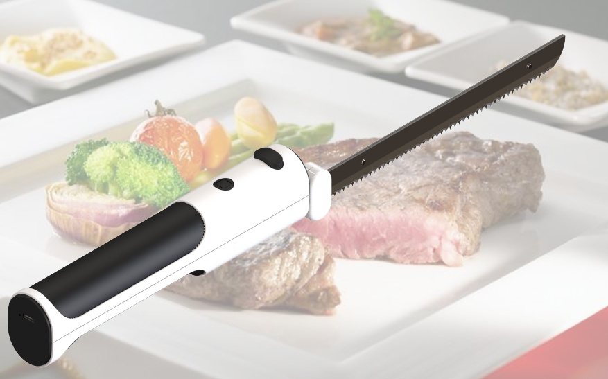 Bread Electric Knife Hot Selling Stainless Steel Cake Steak Carving Slicer Small Hand Crafted Turkey Fruit  Chef New Tools