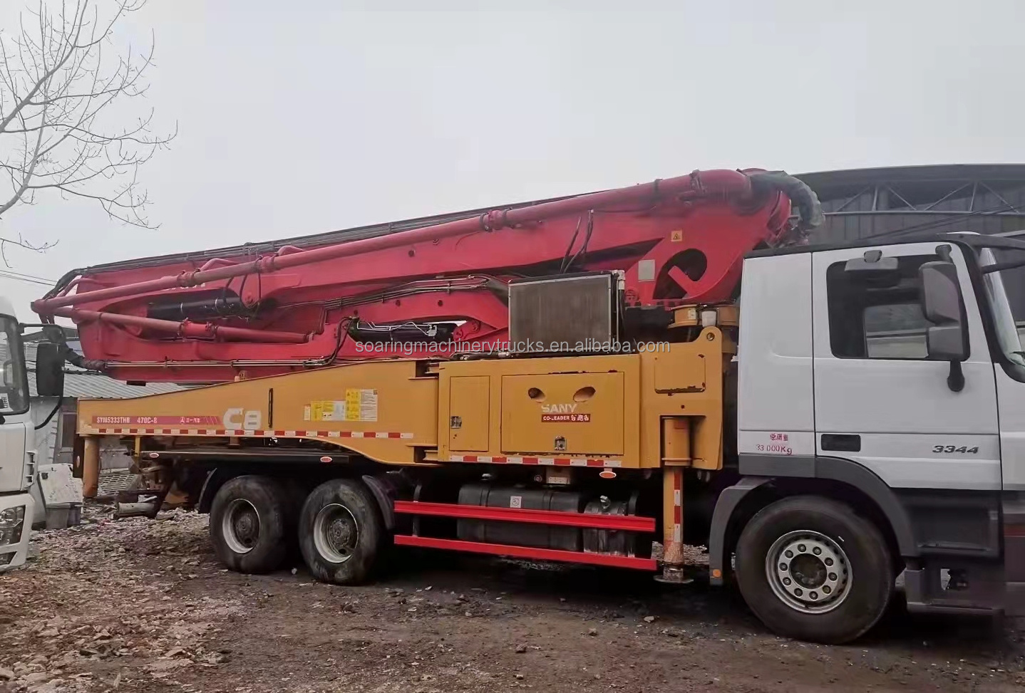 Popular truck mounted concrete mixer pump Zoomlion 47m Concrete pump Mounted Truck Factory Price