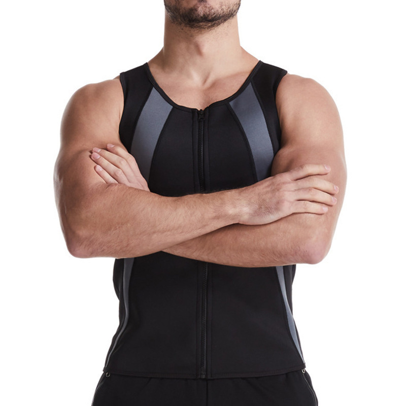 Wholesale Men's Body Shaping Clothing Chloroprene Rubber Sports Fitness Body Shaping Vest