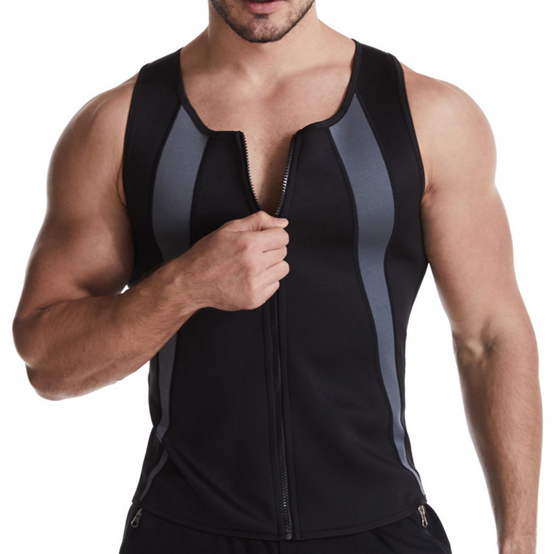 Wholesale Men's Body Shaping Clothing Chloroprene Rubber Sports Fitness Body Shaping Vest