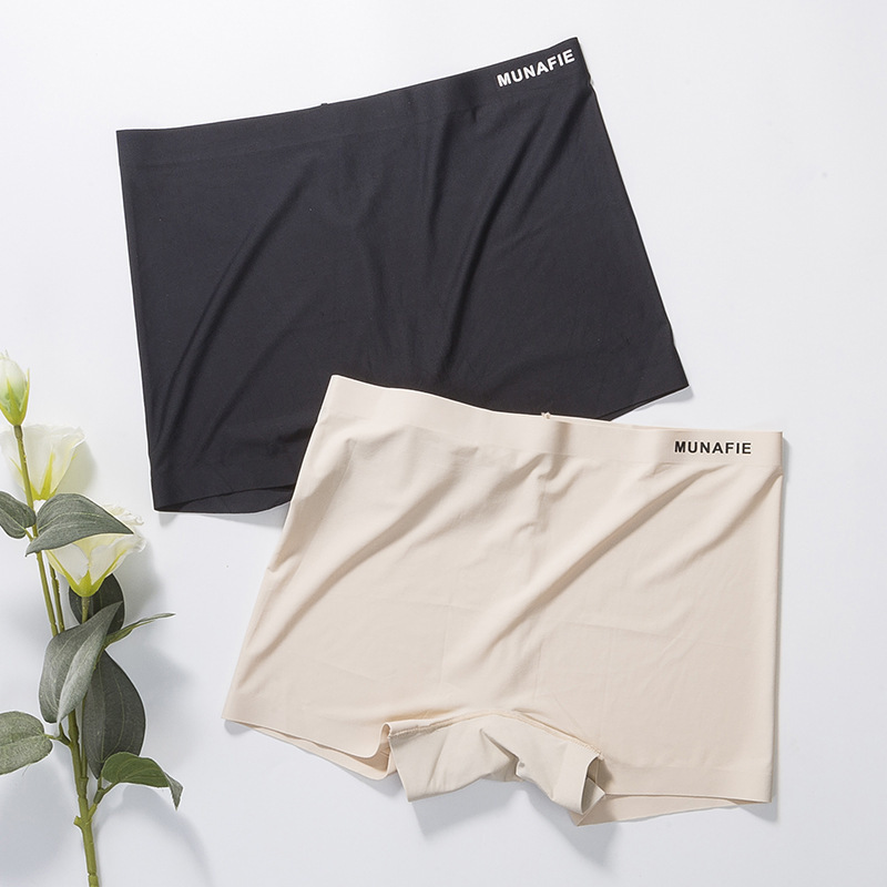 Seamless Boy Shorts Boxers Briefs Panties For Ladies - Low Min Order Ice silk Crotch Women Underpants