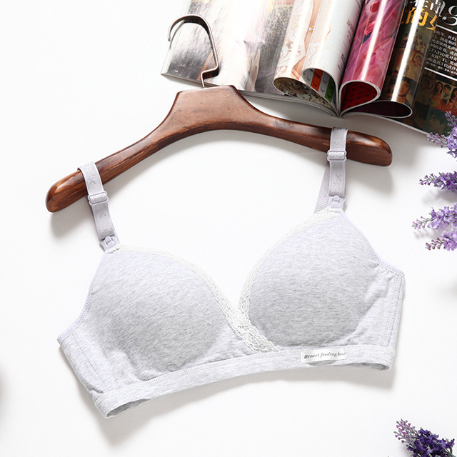 Wholesale Custom Push-Up Cotton Nursing Bra Wire Free Nursing Bra For Pregnant Women Underwear