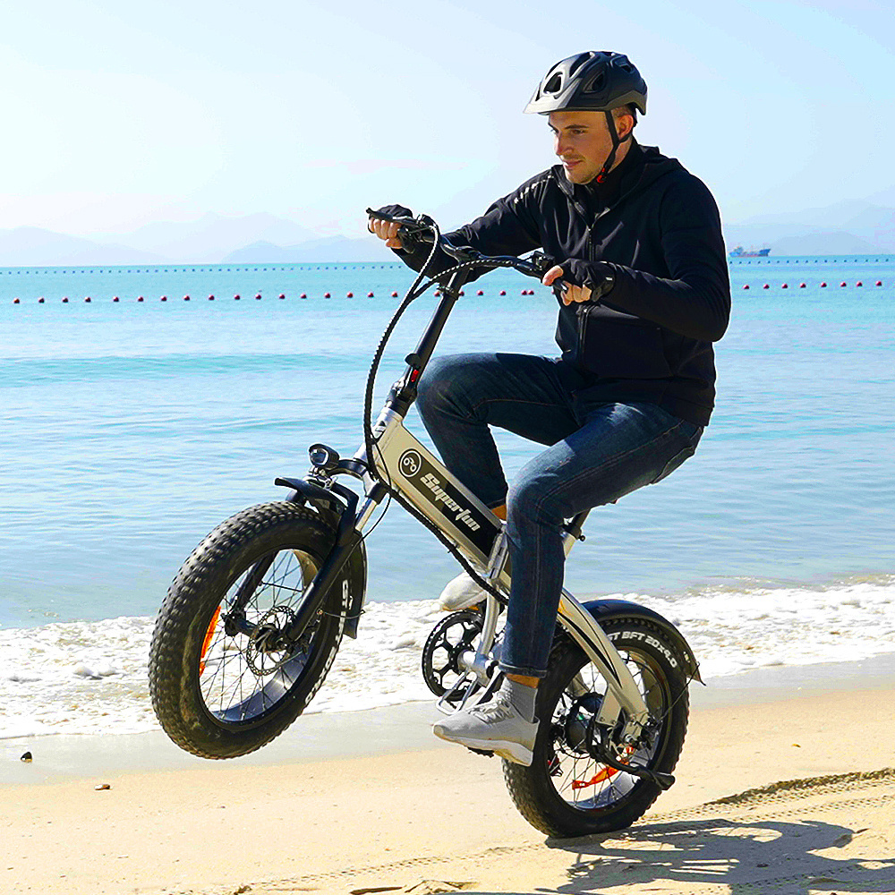 36V 12.5Ah Mid Drive Folding Electric Mountain Bike Fat Tire Free Shipping 20